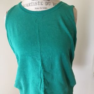 August Silk PL vest in teal green